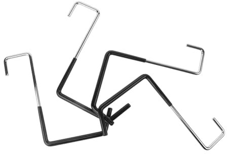 Mikikit 4stücke Wandmontierte Nagelfreie Haken Garage Wandhaken Heavy Duty Aufbewahrungshaken Für Werkzeuge Besen Rechen Gartengeräte