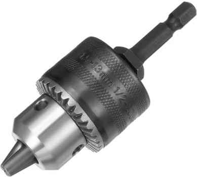 QUARKZMAN Taladro Portabrocas, 1/2-20UNF Rosca 1,5-13mm Capacidad con Portabrocas Llave Hexagonal Vástago para Eléctrico Impacto Cable Inalámbrico Taladro