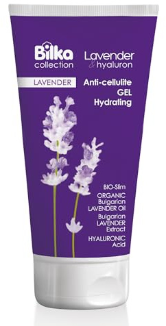 Bilka Collection Anti-Cellulite Creme Lavender & Hyaluron, 200 ml | Strafft & Festigt, Reduziert Cellulite mit BIO SLIM & Lavendelöl - Glättet & Verbessert die Hautelastizität
