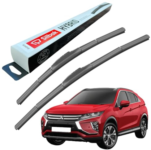 Silbak Windscreen Wipers, fits for MITSUBISHI ECLIPSE CROSS (2017 ONWARDS) Front Wiper Blades, 600mm/500mm