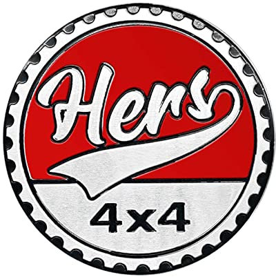 Auto-Emblem, 4 x 4, Metall, 3D-Metall-Autoabzeichen, Embleme, runde Embleme, Auto-Abziehbilder, Aufkleber, kompatibel mit Jeep Wrangler Fahrzeugen, LKWs, SUV