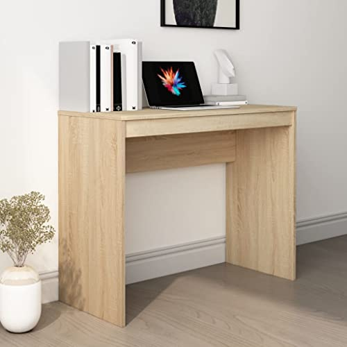 Myheimly Schreibtisch Sonoma-Eiche 90x40x72 cm Holzwerkstoff