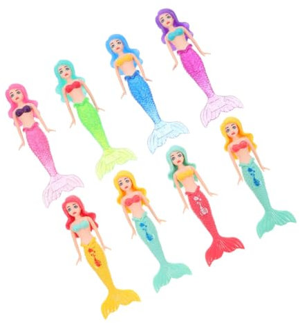 TOYANDONA 8pcs Mermaid Pool Toys Diving Mermaid Bath Toys for Boys and Girls Swimming Pool Inflatables Shell Diving Games