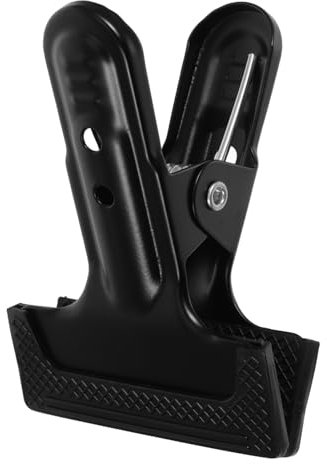 NUOBESTY Heavy Duty A-Shaped Metal Spring Clamp for Lamp Holder Fixing, Sturdy Iron and Rubber Clip Easy Installation for Offices and Commercial Spaces, Versatile Backdrop Support Clamp