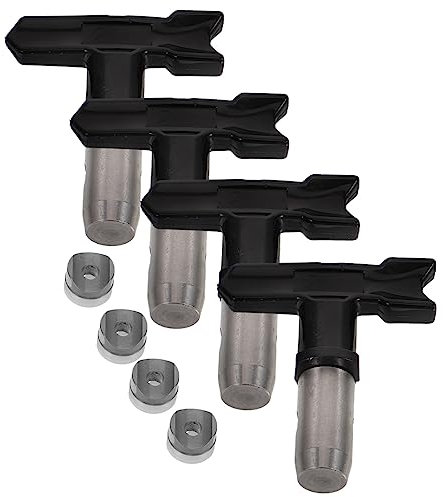 LIFKOME 4stücke Teiliges Sprühdüsen Airless Sprühgeräte Hochwertige Sprühköpfe Verschiedenen Für Präzises Malen Und Dekorieren Langlebig Und Installieren