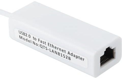 SIXRUN Adaptador de Micro USB a RJ45 Ethernet 10/100Mbps Tarjeta de Red para 1.3/W con Fast Ethernet de 100Mbps