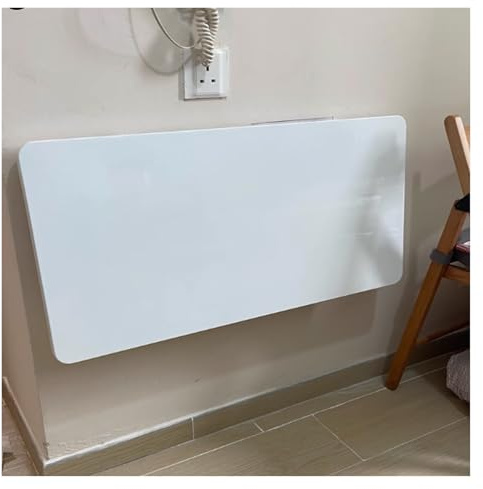 Mångsidig vit väggmonterad hopfällbar skrivbordshylla platsbesparande förvaring för garage hemmakontor tvätt kök matsal 70 x 40 cm