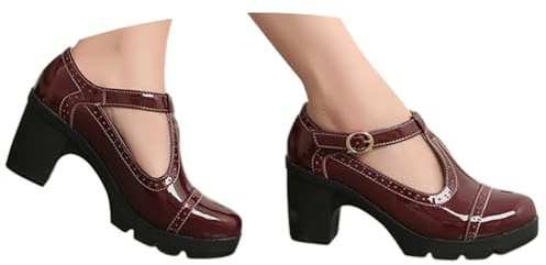 Decollete Donna Slingback Donna Scarpa Elegante Comoda Sandali con Plateau Tacchi Scarpe Fucsia Tacco Largo Argento Blu Heels Dance Sandalo Nere Eleganti Cinturini Marroni 40 Medio Tallier Mocassino