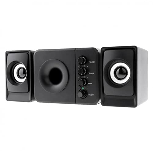 MOBYGKFY Home Theater System. Pc Subwoofer Subwoofer Subwoofer Wired altoparlante Music Boombox Desktop Laptop tv Subwoofe.(Schwarz)