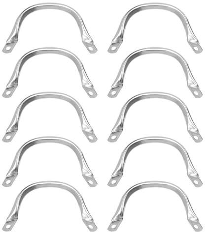 MALUGOGO 10 asas de repuesto de acero inoxidable para ollas, fáciles de limpiar, no se rompen fácilmente, accesorios de cocina plateados