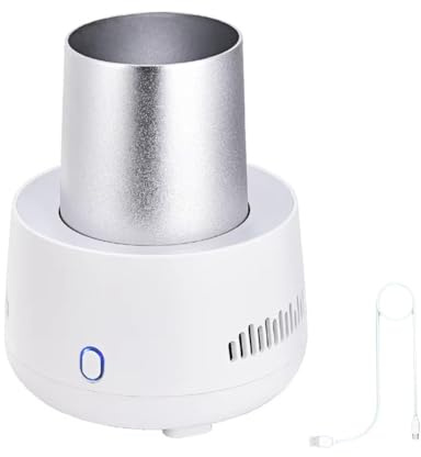 Portable USB Beverage Cooler Cup, 20W Fast Cooling Drink Chiller for Home Office Travel, Semiconductor Mini Cooler for Soda Beer Juice