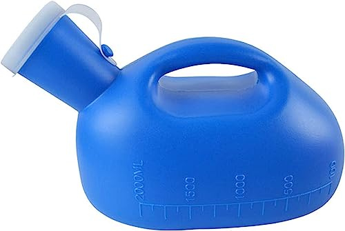 botella para orinar, Urinario masculino de 2000 ml - Orinal portátil con botella for orina, inodoro viaje