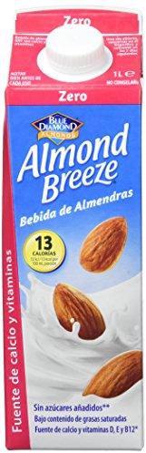 BLUE DIAMOND - ALMOND BREEZE | Latte Di Mandorla Senza Zucchero | Senza Lattosio | Senza Frumento E Senza Glutine | Basso Contenuto Di Grassi Saturi | Mandorle Californiane | Confezione Da 6 x 1L