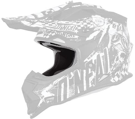 O'NEAL | Ricambi per caschi da motocross | Motociclismo Enduro | Fodera di ricambio per casco giovanile 2SRS | Fodera e guance 2SRS casco giovanile | Grigio | Taglia M
