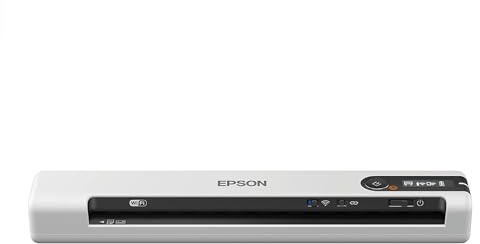 Epson Scanner de Documents Portable sans Fil DS-80W pour PC et Mac