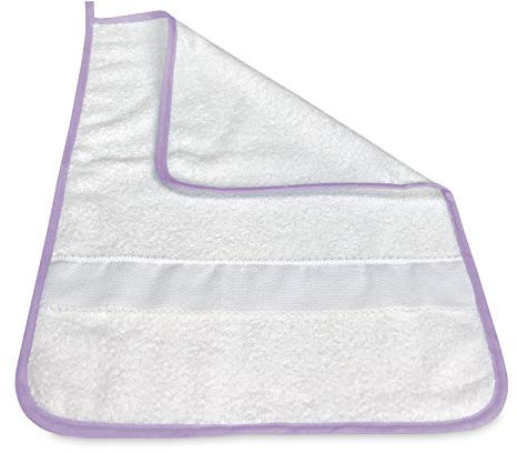 Tex family ASCIUGAMANO FREDO ASILO bordato in TINTA UNITA con tela AIDA per ricamare il nome - Lilla