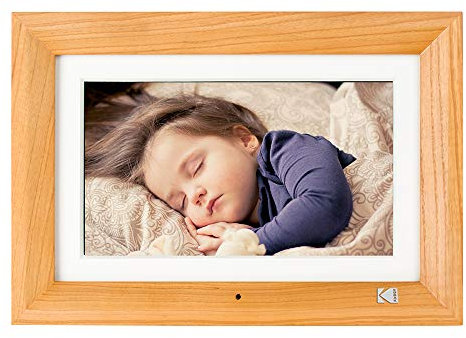 Kodak RDPF-1020W BURLYWOOD Cornice Fotografica Digitale Intelligente, Colore Legno