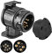13 auf 7-pol Adapter Stecker, Set mit Parking Cover, Steckverbindung 7pol Anhängerstecker zu 13 Pol Auto Steckdose, 13-7 Pin Anhängeradapter nach ISO 11446 und 1724 genormt, AHK Verbinder 12 V Systeme