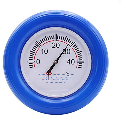 Easy-topbuy Schwimm-Thermometer mit großer Skala, rundes Wassertemperatur-Messgerät für Whirlpool/Pool/Fischteich/künstlicher See