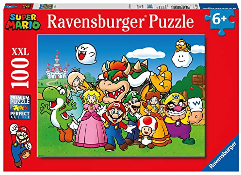 Ravensburger Puzzle Kinderpuzzle 100 XXL Teile - Nintendo Super Mario Fun 100 Teile