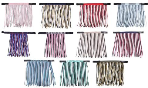 netproshop Fliegenfransen Fliegenschutz mit Klettverschluss zur Befestigung am Halfter Shetty-Full, Groesse:Pony, Farbe:Diamond