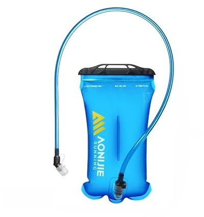 ACHSOO 1L/1.5L/2L/3L Faltbares Wasserbeutel Trinkblase mit Schlauch Hydration Bladder Sport Wasser Blasen Rucksack zum Radfahren Camping Walking (3L/101oz, TPU)