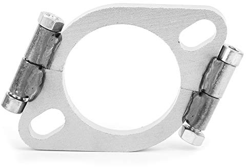 auspuffflansch, Auspuff Flansch, Universal Split Flan 2,5 Zoll 63 Mm Stahl Auspuffflansch Flach Oval Split Reparatur Ersatzzubehör