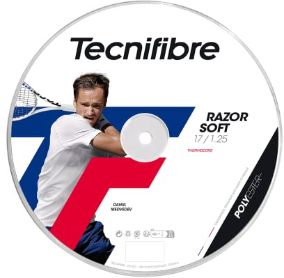 Tecnifibre Razor Soft 200M Carbon Tennis Saitenrolle Monofil Grau