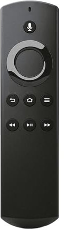 GAOHOU Télécommande vocale PE59CV de rechange pour Amazon Fire TV Stick 4K Box Media Alexa Télécommande vocale DR49WK Noir