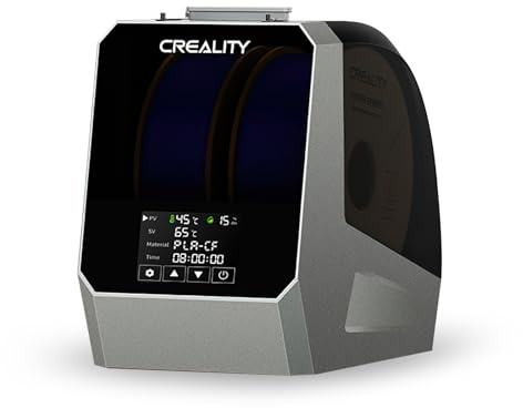 Creality Space Pi Filament Trockner Plus, Zwei Rollen Kapazität, 1,75 mm 2,85 mm Filament und PLA PETG ABS TPU ASA, 45 ℃ bis 70 ℃ einstellbare Temperatur PTC 360° Heißluftheizung