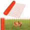 HENGMEI 2 x 80 m Valla de barrera, valla de limitación, valla de animales de granja de 100 cm de alto, red de protección de plástico cortada, valla móvil, valla de pollo para aves de corral, red de