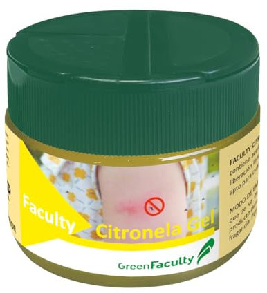 GreenFaculty - Repelente Mosquitos Citronela - Ambientador Ahuyentador Natural Antimosquitos. Seguro y Eficaz Durante semanas. para Interior y Exterior. 125 g