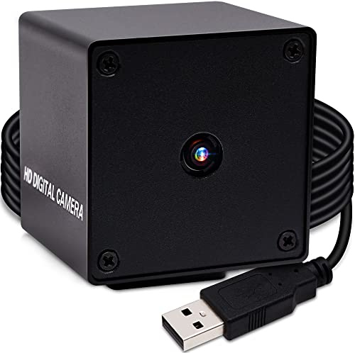 G ELP 48MP Autofocus USB Webcam con carcasa metálica para ordenador, gran angular, mini UVC, USB2.0, PC Webcam para Raspberry Pi Jetson Nano