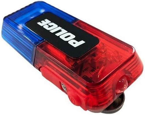 Lumières stroboscopiques d'avertissement de police, lampe LED clignotante rechargeable à clip de sécurité avec lampe de poche pour sauvetage en plein air, guidage de la circulation, patrouilles de
