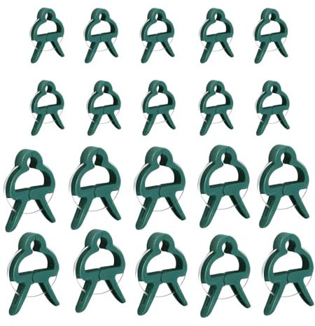 GYWHOOFT 100 Pezzi di Morsetti per Piante rampicanti, Morsetti riutilizzabili per pomodori, Rose, cetrioli e Altri rampicanti (50 Grandi + 50 Piccoli)