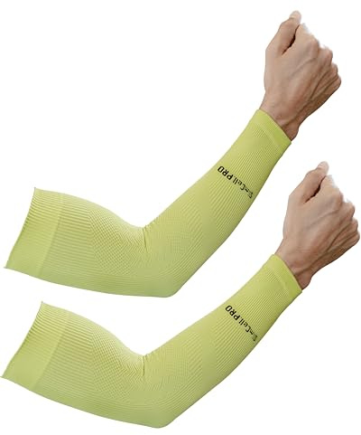 SLIMCELL Manguitos Brazo Anti UV Compresión Proteccion Solares UPF 50+ | Mangas para Brazos Padel, Running, Ciclismo, Voleibol, Tenis, Gaming, Tapar Tatuajes, Made in Italy