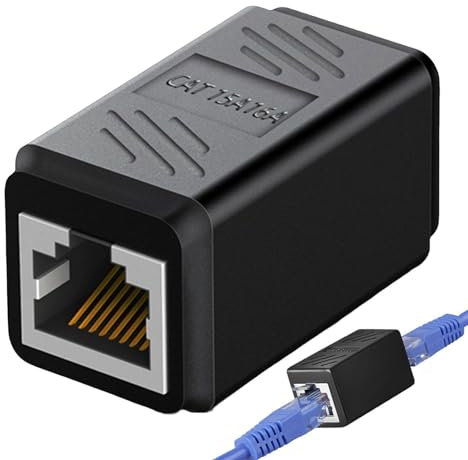 Genérico Conector De Paso RJ45 - Adaptador Extensor Hembra A Hembra De Transmisión | Adaptador Extensor De Cable Ethernet Para Cat7, Cat6