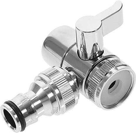 Holibanna Faucet Diverter Valve Adapter for Washing Machine and Dishwasher Automatic to Splitter Compatible Sink and Hose Connections Easy Installation for Indoor and Outdoor Use