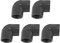 Nicear Conectores de tubería de codo de 5 piezas, accesorios de tubería de PVC de 20 mm, accesorios de conducto de codo de 90 grados para riego agrícola