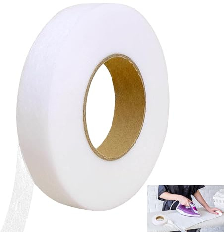 CYMYGS 64 Metres Wonder Web 2cm Wide Hemming Tape, 70 Yards Hem Tape Iron, Adhesive No Sewing Iron on Roll Bonding for Ironing Bonding Patching clothing Fabric fusing