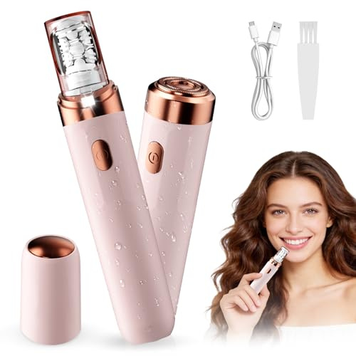 Epilator for Women,Portable Gentle Facial Epilator for Women with LED Light,Rechargeable Smooth Glide Facial Epilating Shaver,Suitable for face, Underarms, Arms, Upper Lip, Legs, Bikini Area