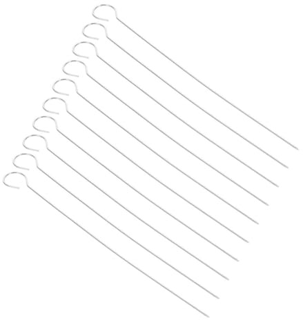 Toddmomy 25 pièces Brochettes Bbq Réutilisables Acier Inoxydable Bâtons Plats Allongés pour Viande Légumes Fruits Pique-grill Sûr et Robuste pour Barbecue Plein Air et Réunions Familiales