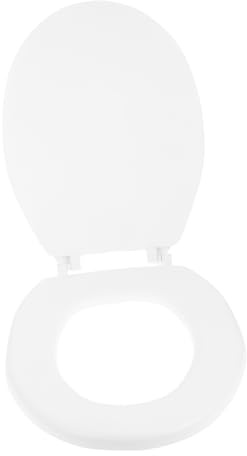 Kisangel Coperchio Del Water Morbido e Silenzioso, Copriwater Imbottito Bianco Uo, Accessorio Bagno Confortevole Per Uso Stagionale