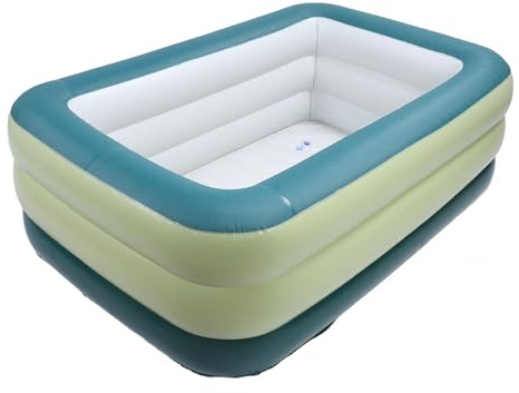 SUPYINI Uppblåsbar PVC-pool Av Högsta Kvalitet, Förtjockad Design Ovanför Marken, Sprängpool för Barn och Vuxna, Vattenfest i Trädgården på Bakgården (1238L)