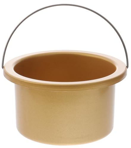 STOBAZA Non-stick Aluminum Wax Melting Pot for Wax Melting Machines with Handle High Efficient and Reliable Waxing Bowl Container Suitable for Professional Hair Removal and Candle Making Random Color