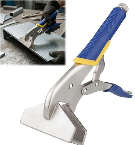 Alicates de plegado de 10 pulgadas: alicates dobladores con apertura máxima de 50 mm para trabajar chapa versátil, herramienta de acero resistente para trabajos en techos, montaje de fachadas y