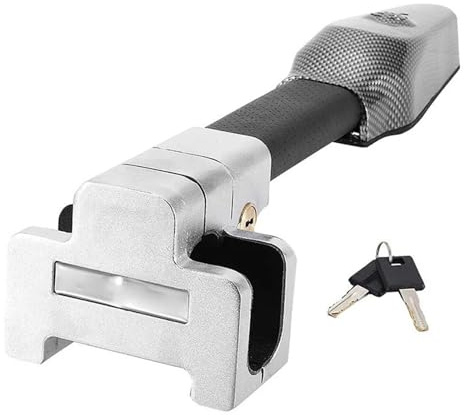 Barra Bloqueo Volante Cerradura de volante coche, cerradura seguridad antirrobo para, alarma, cerraduras en T protección retráctil para accesorios