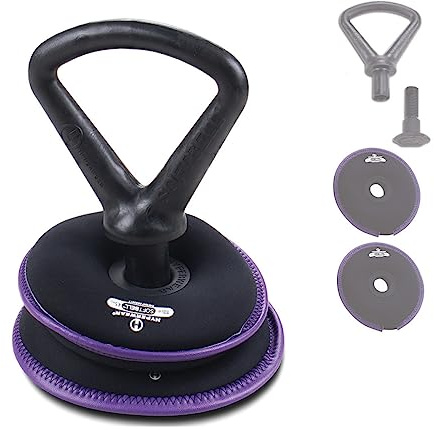 HYPERWEAR Soft Adjustable Kettlebell | Kugelhantel mit Verstellbares Gewicht | Premium Qualität für Gym, Fitness zu Hause und Crossfit
