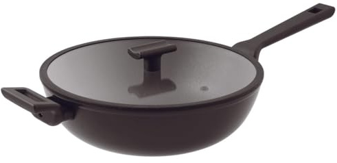 Sambonet - Wok 1 Manico Cm 30 C/Coperchio Titan Pro Double Induction Alluminio