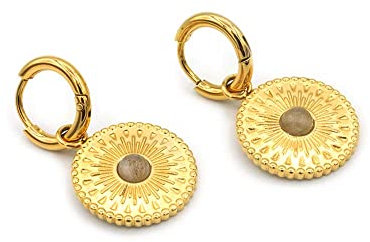 ARTIQO Halskette Damen Gold | Zeitlose Coin Kette aus Edelstahl mit Plättchen Anhänger | Wasserfest, Hautfreundlich & Größenverstellbar - Modell Mancora